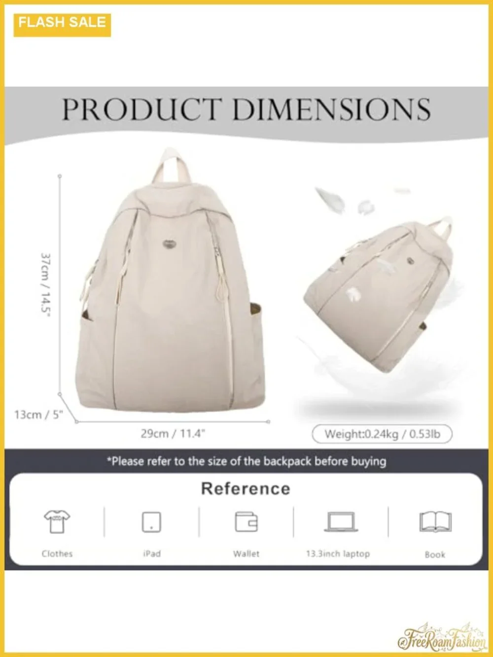 Nylon Waterproof Travel Backpack Women Men Casual Daypack Gym School